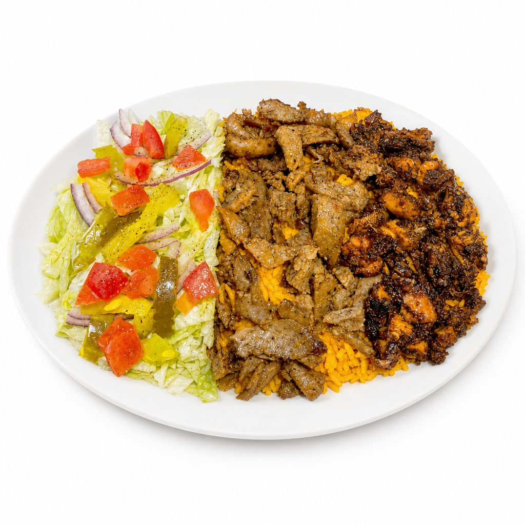 Lamb & Jerk Chicken Platter 🌶️.